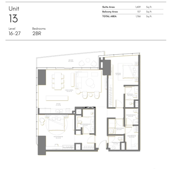 2 BR - Type A