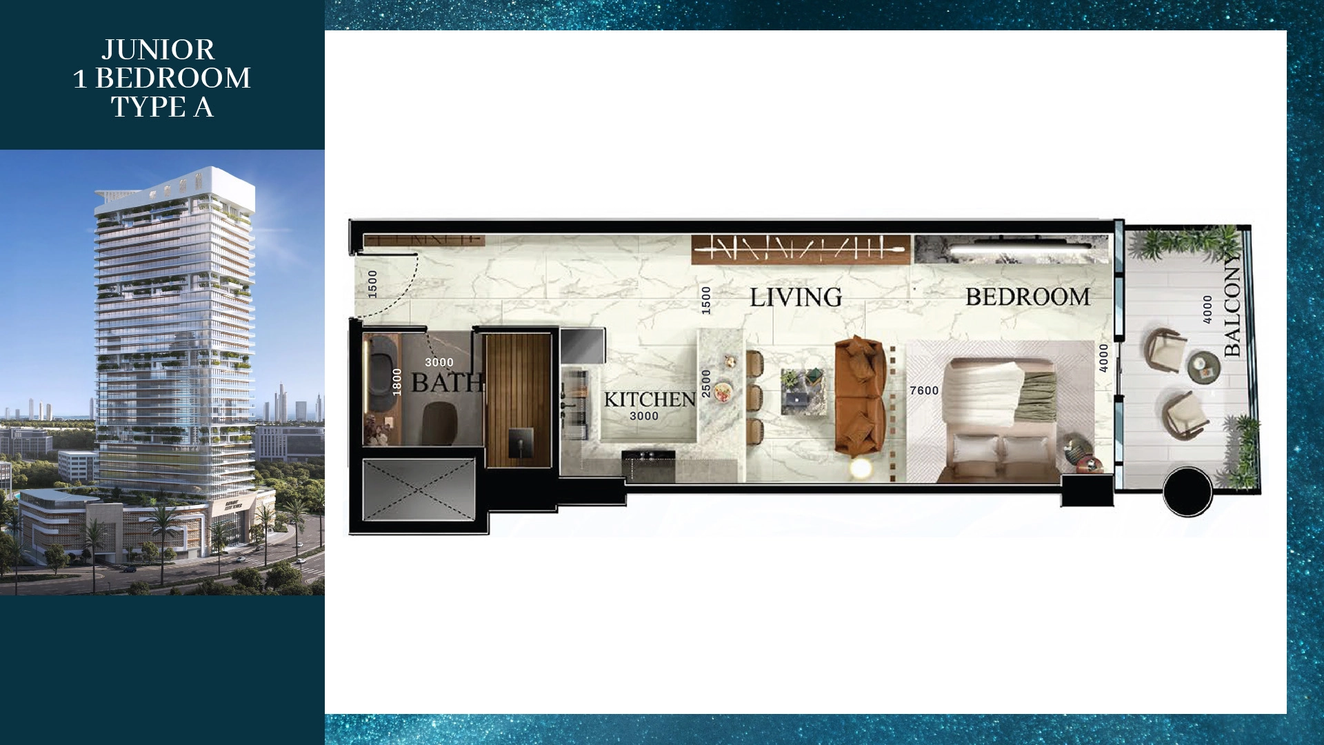 1 Bedroom Plan 1