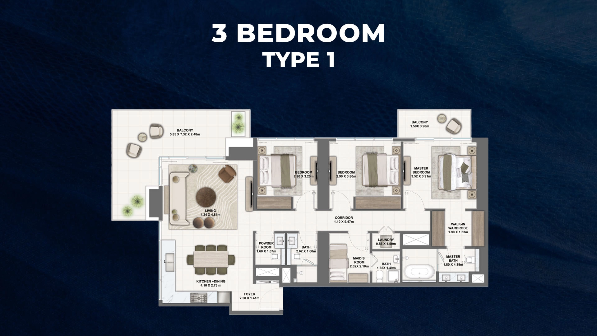 3 BR - Type A