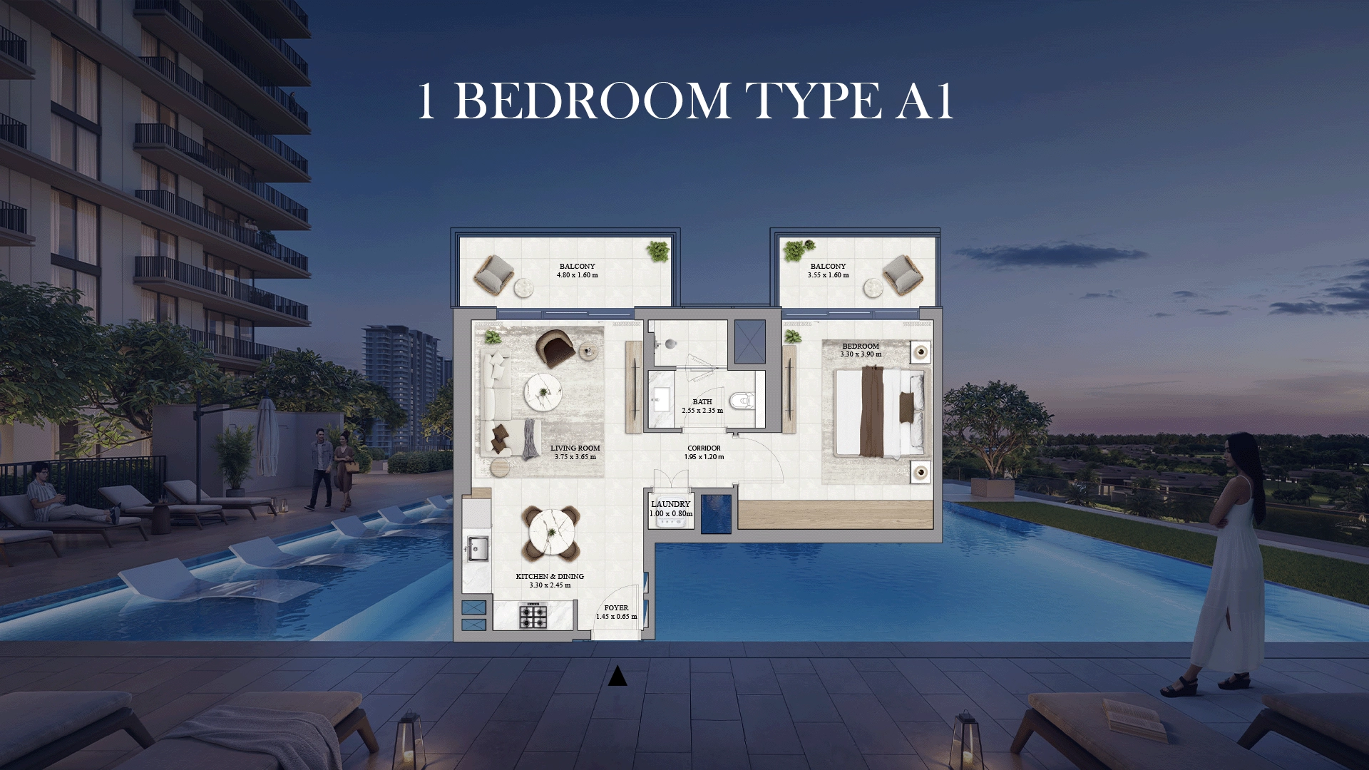 1 BR - Type A
