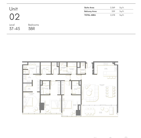 3 BR - Type A