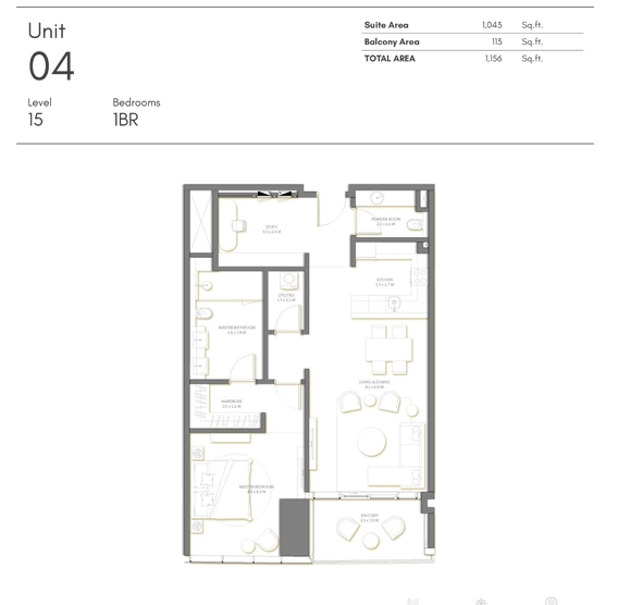 1 BR - Type A