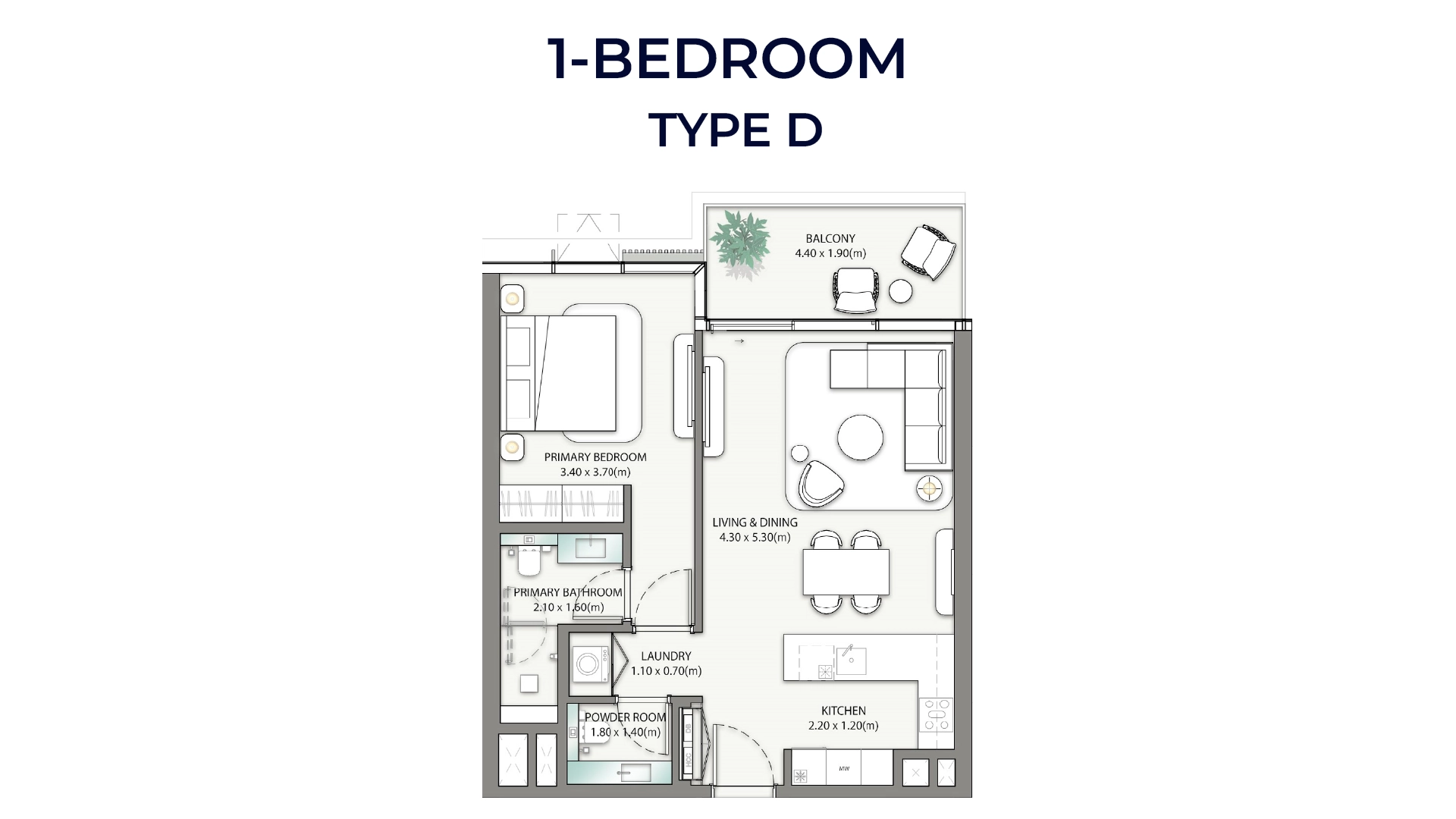 1 BR - Type B