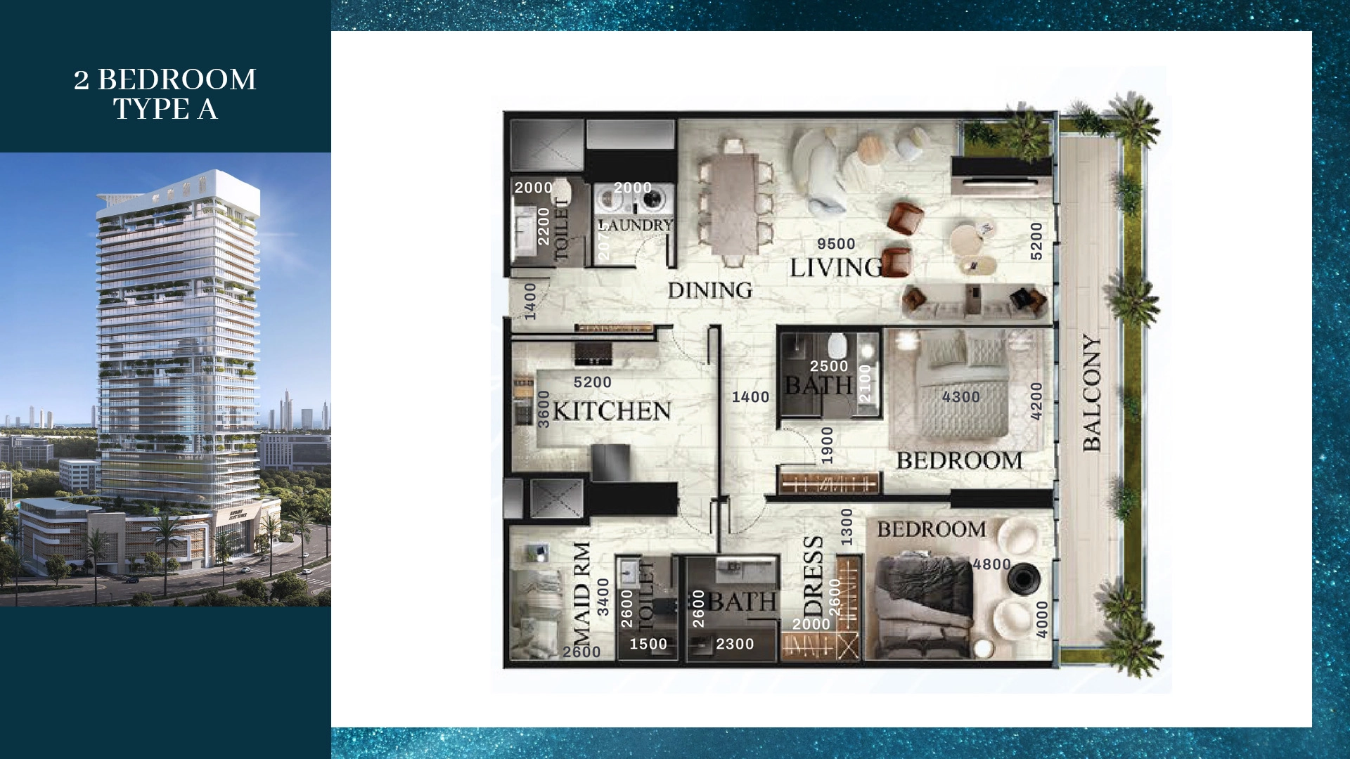 2 Bedroom Plan