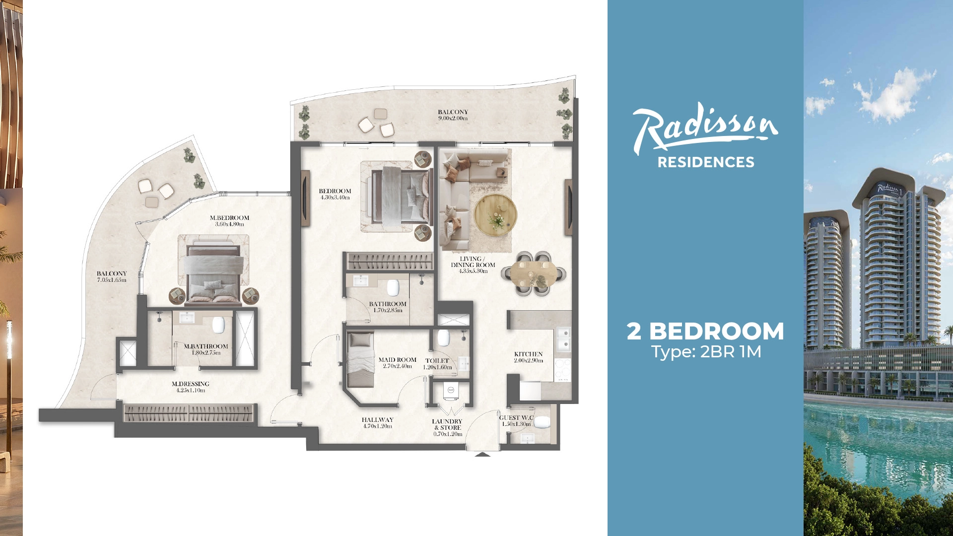 Radisson Properties Radisson Residences Reem | Waterfront Living | Oia Properties
