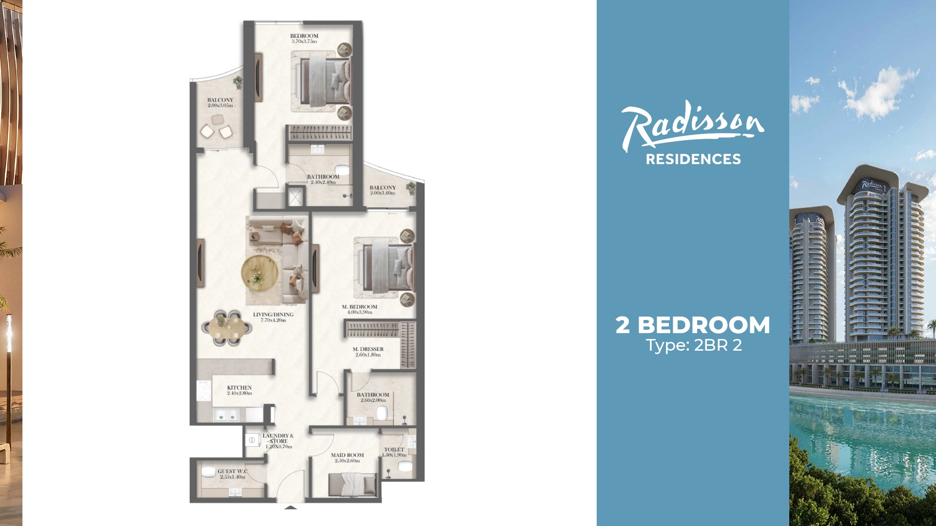 Radisson Properties Radisson Residences Reem | Waterfront Living | Oia Properties