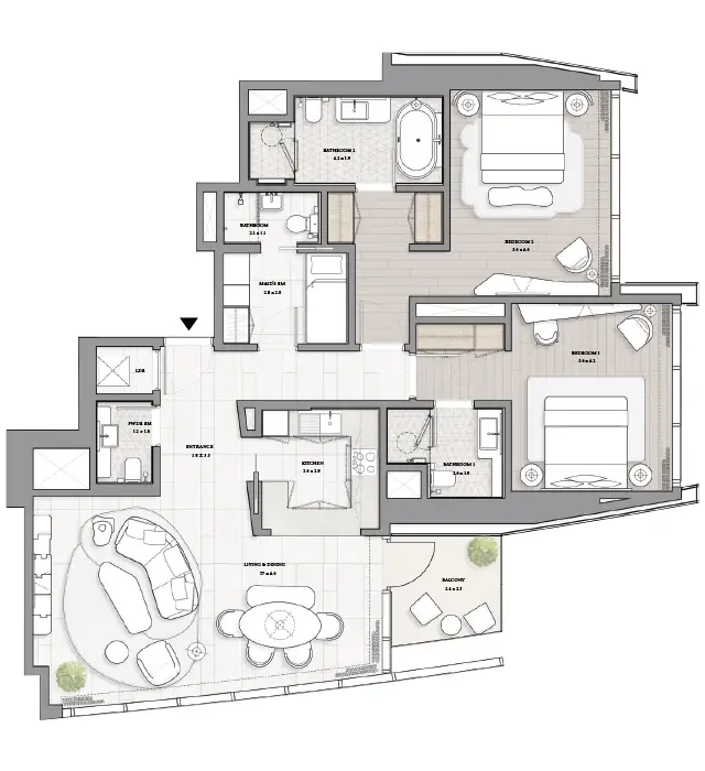 2 BR - Type A