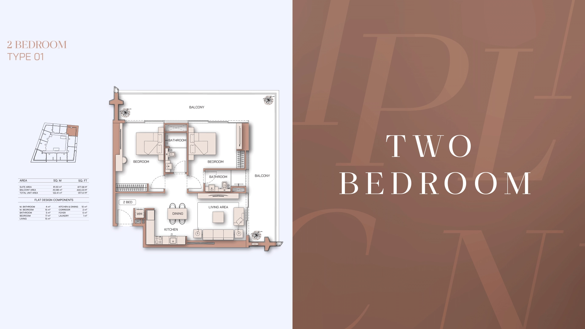 2 BR - Type A