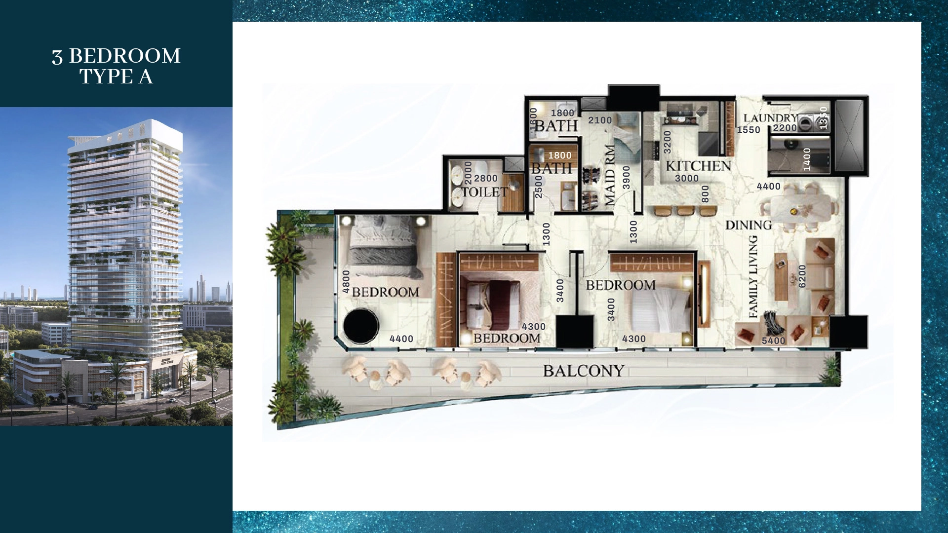 3 Bedroom Plan 1