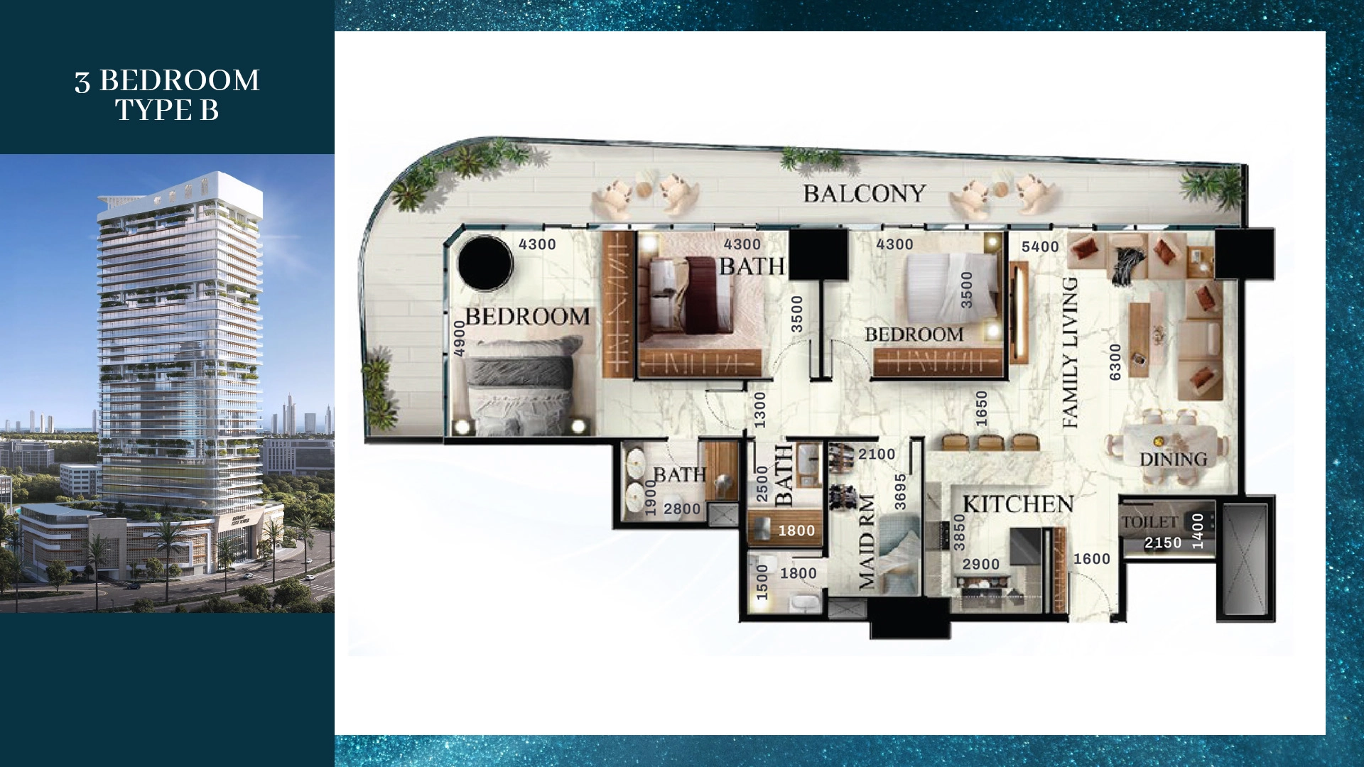 3 Bedroom Plan 2