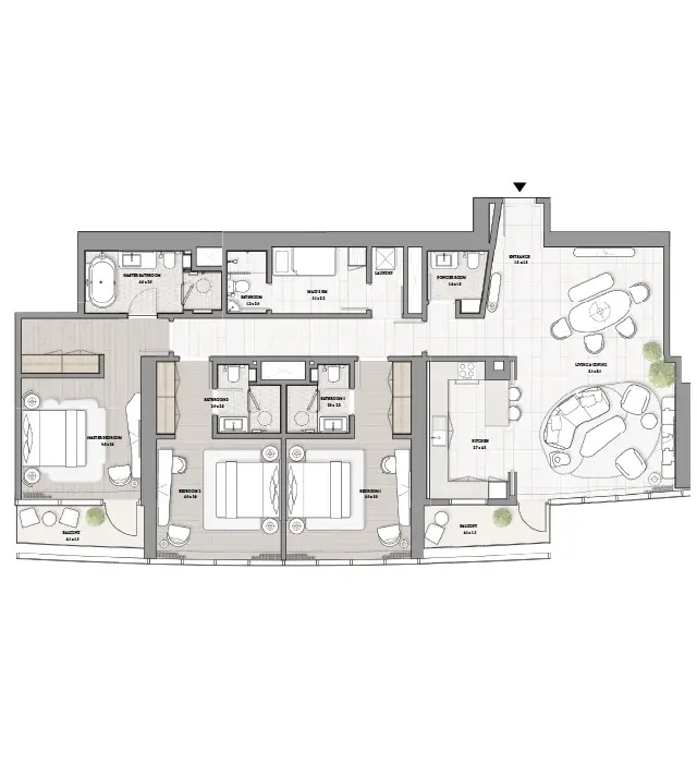 3 BR - Type A