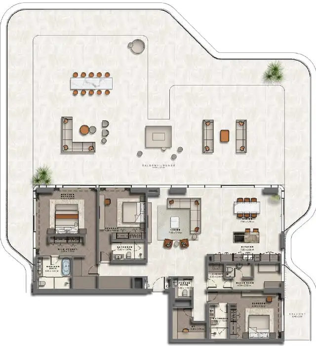 3 BR - Type A