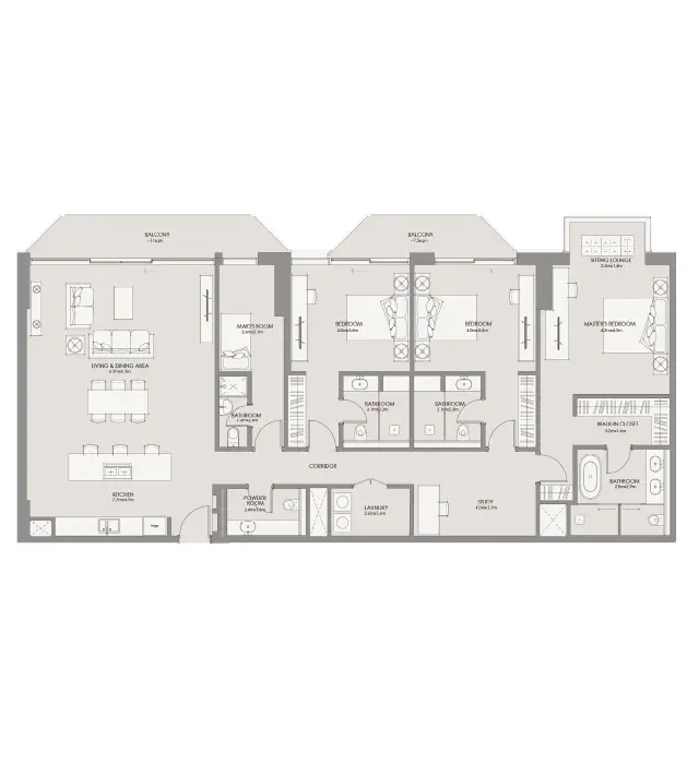 3 BR - Type A