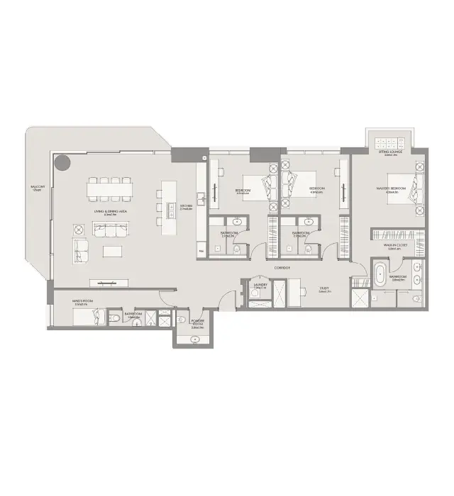 3 BR - Type A