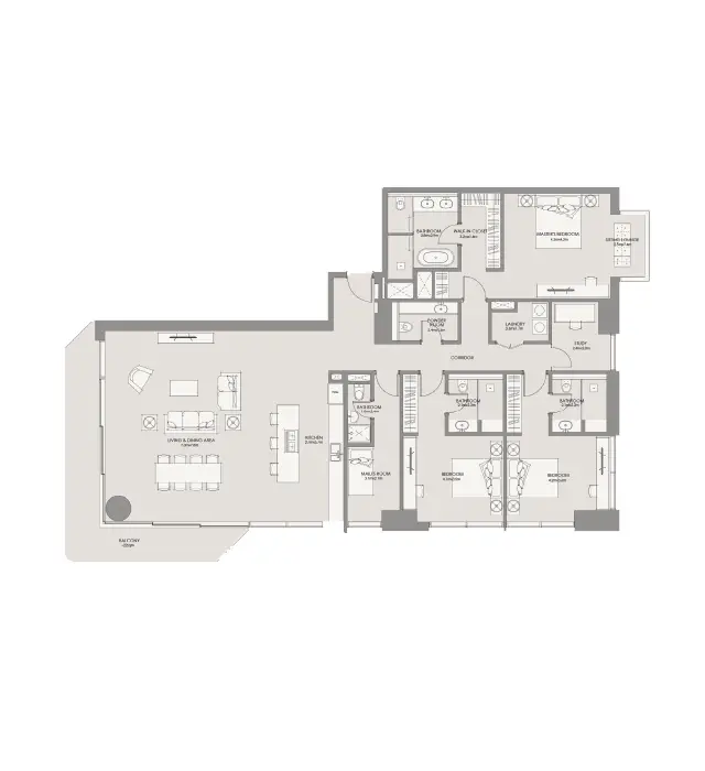 3 BR - Type A