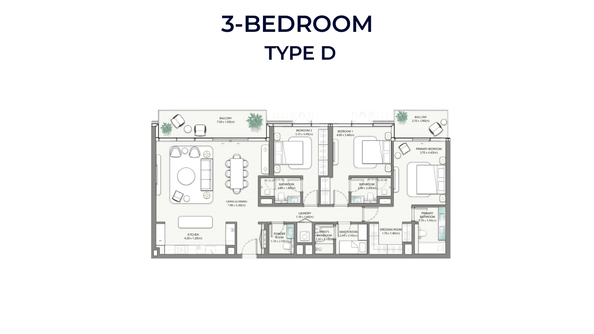 3 BR - Type B