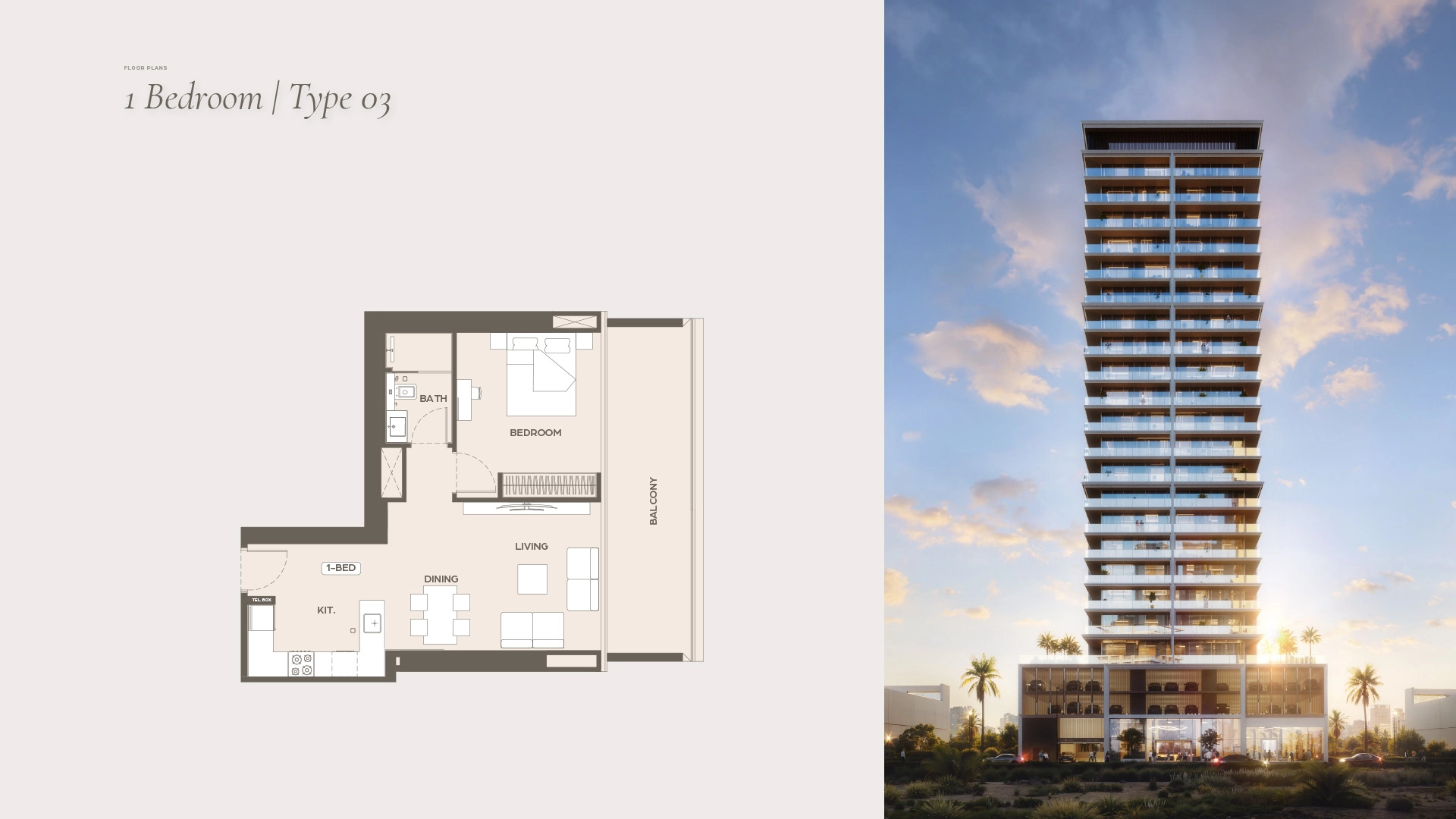 1 BR - Type A