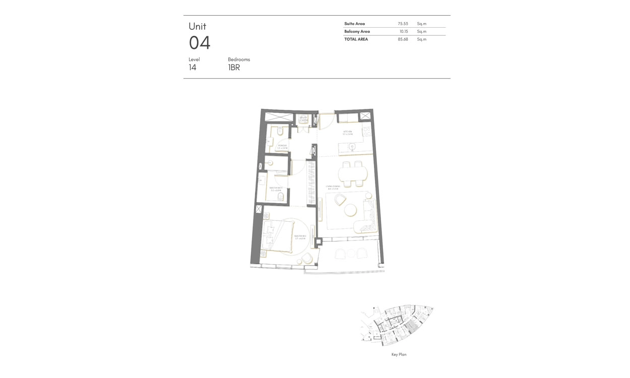 1 BR - Type A