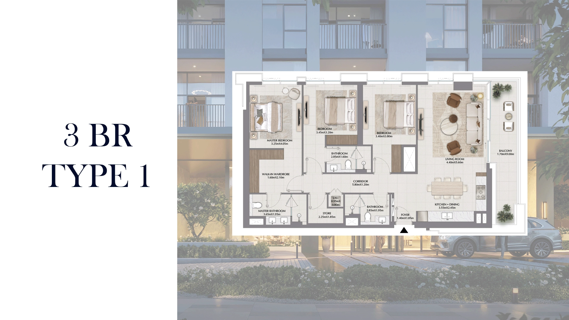 3 BR - Type A