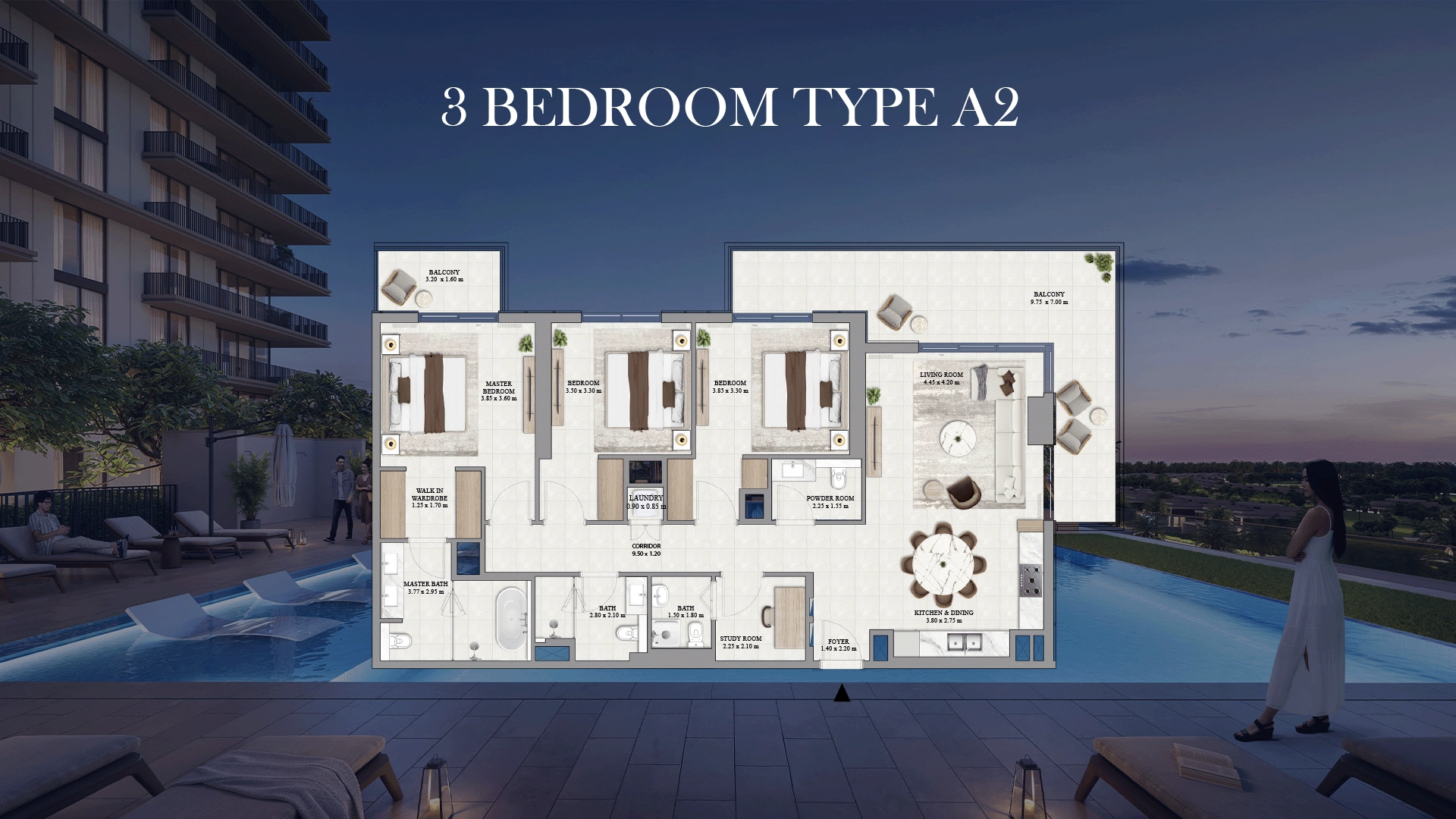 3 BR - Type A