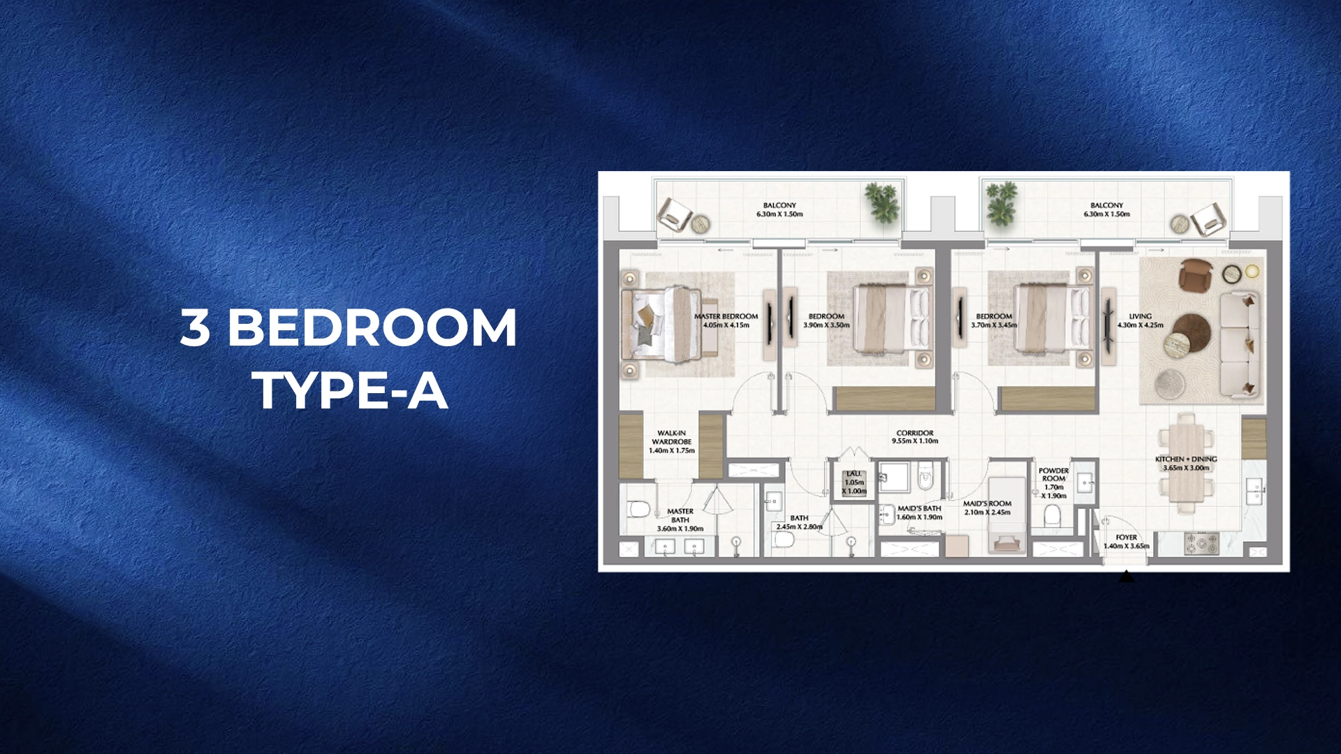 3 BR - Type A